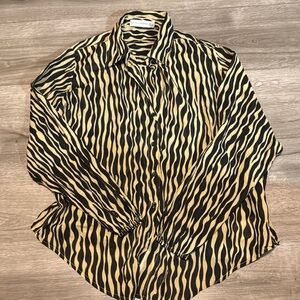 Faithfull the Brand Zebra Print Shirt